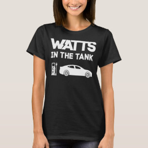 Electric Car Graphic EV Green Energy Earth Day Sav T-Shirt