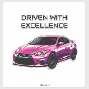 Electric Car with Vibrant Colour Splashes