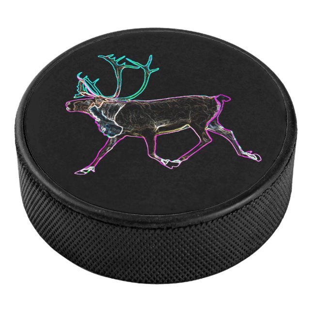 Electric Caribou Hockey Puck (3/4)