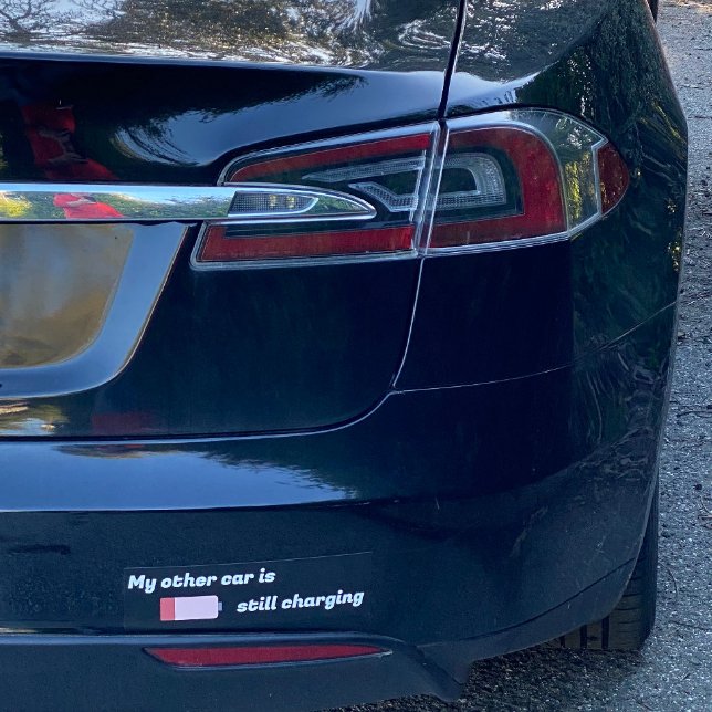 Electric Cars, meh! Bumper Sticker (Creator Uploaded)