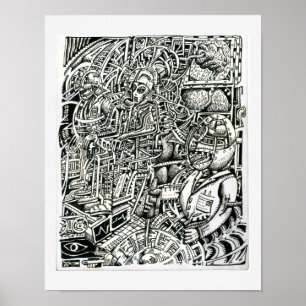 Electric Chair, by Brian Benson Poster