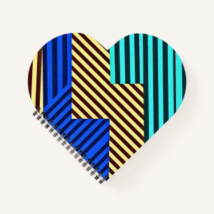 Electric Chevron Stripe Fusion Design Notebook