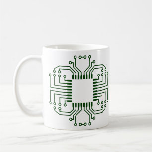 Electric Circuit Board Processor Coffee Mug
