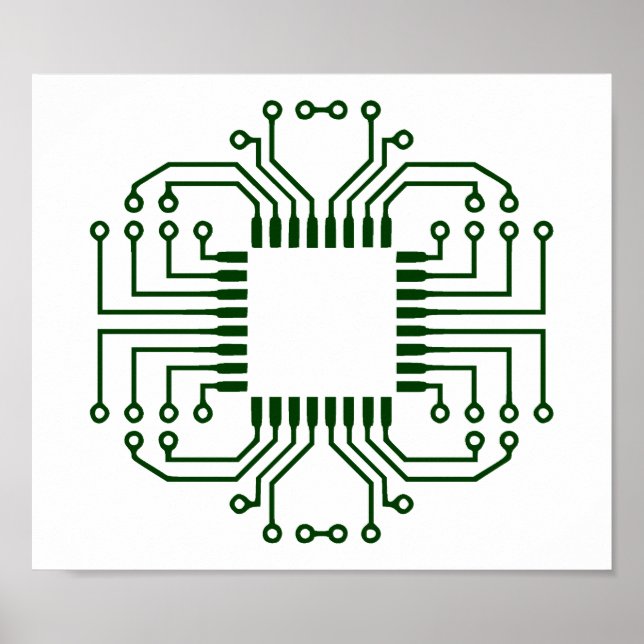 Electric Circuit Board Processor Poster (Front)