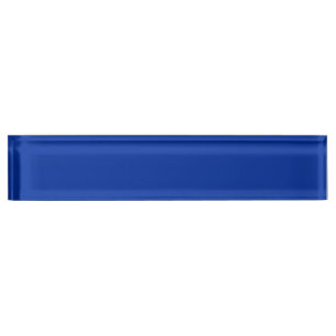 Electric Cobalt Solid Colour Classic Elegant Nameplate