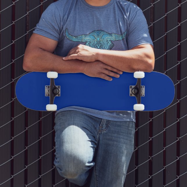 Electric Cobalt Solid Colour | Classic Elegant Skateboard (Outdoor 3)