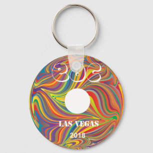 Electric Daisy Carnival Record Key Ring