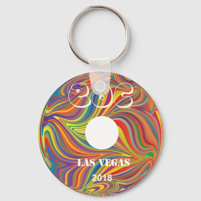 Electric Daisy Carnival Record Key Ring (Front)
