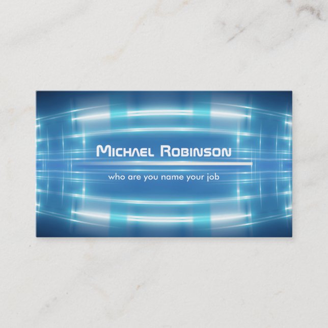 electric design, modern business card (Front)