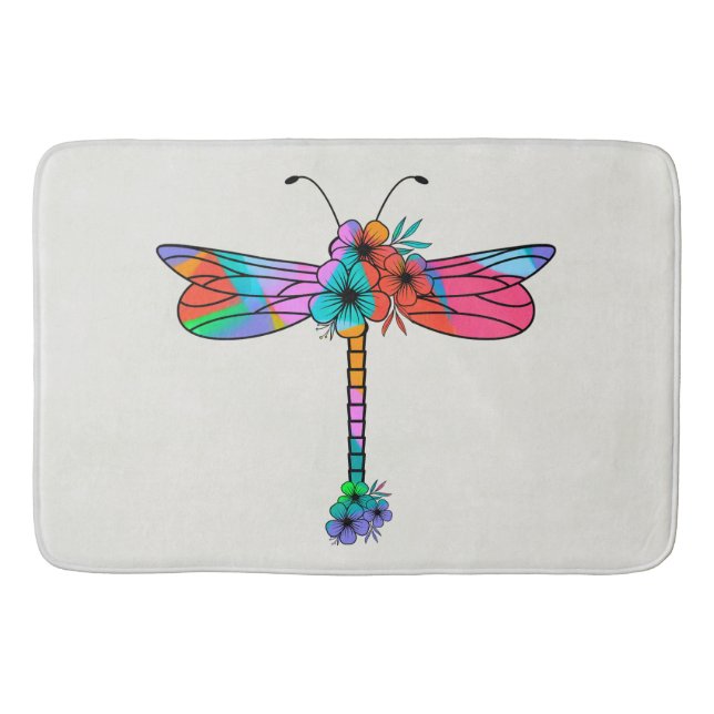 Electric Dragonfly A Bath Mat (Front)