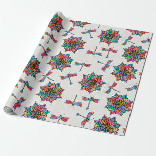 Electric Dragonfly A Wrapping Paper