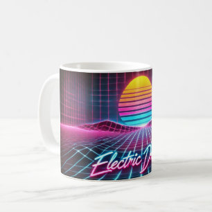 Electric Dreams Retro Neon Mug – 80s-Inspired