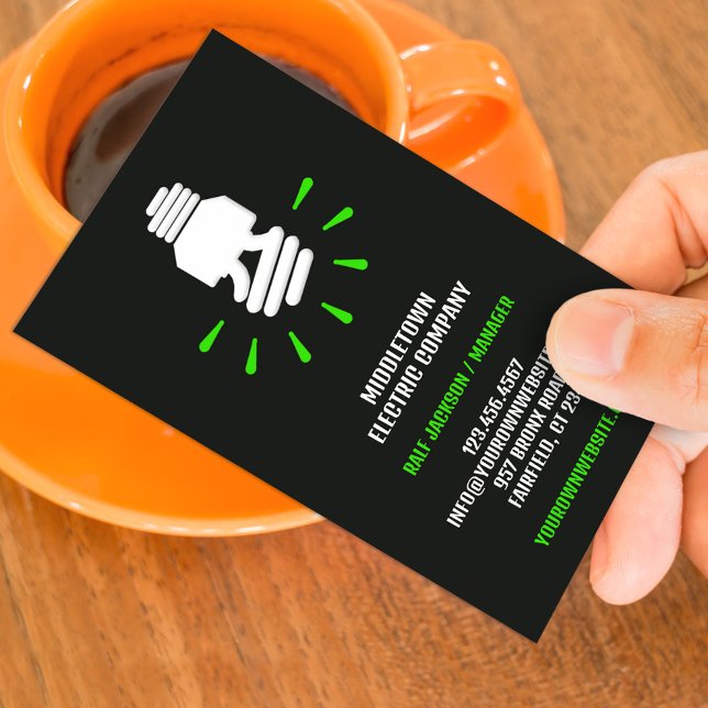 Electric Eco Bulb Business Card (Creator Uploaded)