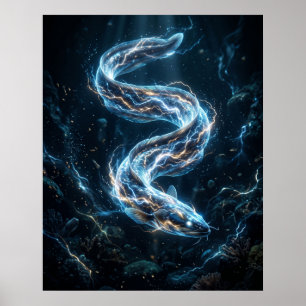 Electric Eel Charged Depths Poster
