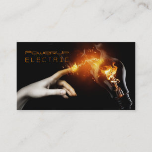 Electric, Electrician, Electricity Business Card