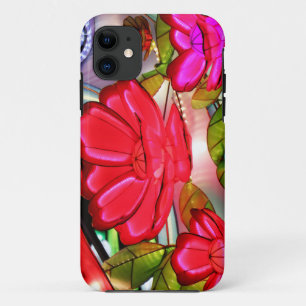 Electric Elegance in Rose iPhone 11 Case