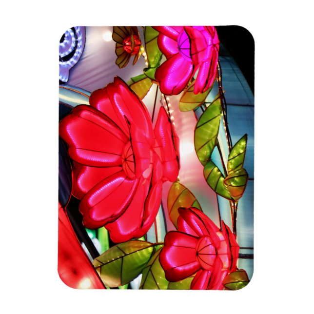 Electric Elegance in Rose  Magnet (Vertical)