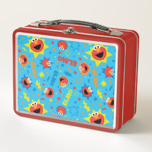 Electric Elmo Pattern Metal Lunch Box