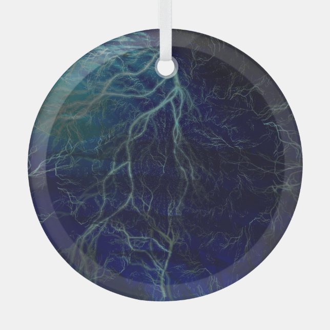 Electric Energy Glass Ornament (Front)