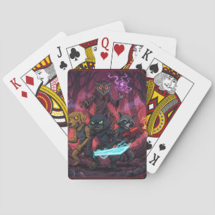 Electric Fantasy Animal Warrior Art Playing Cards