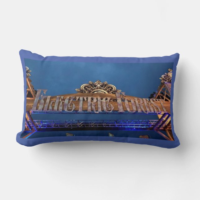 Electric Forest Throw Pillow  (Front)