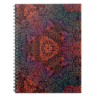 Electric Fractal Kaleidoscope Abstract Design Notebook