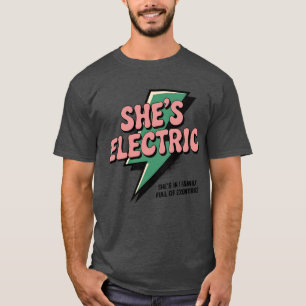 Electric Girl – Retro Lightning Bolt T-Shirt