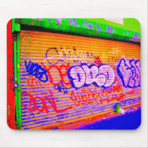 'Electric Graffiti Gates' Mousepad