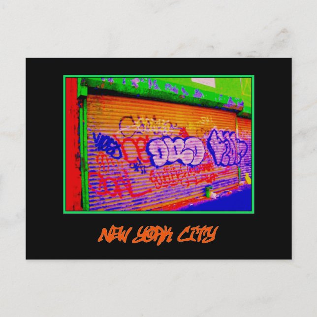 'Electric Graffiti Gates' Postcard (Front)