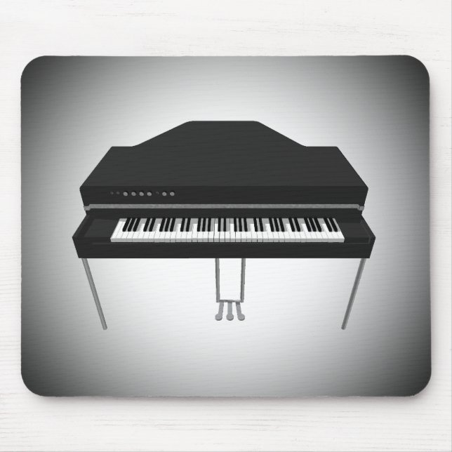 Electric Grand Piano: 3D Model: Mousepad (Front)