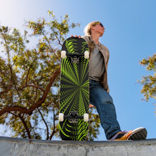 Electric  Green - Customised Skateboard (Outdoor 1)
