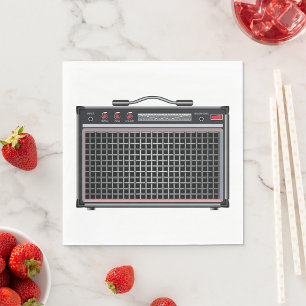 Electric Guitar Amplifier Napkin