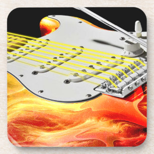 Electric Guitar Art 2 Coasters