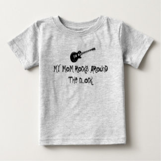 electric_guitar_black, MY MOM ROCKS AROUND THE ... Baby T-Shirt