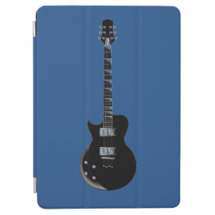 Electric Guitar Blue Black Pop Art iPad Air Cover