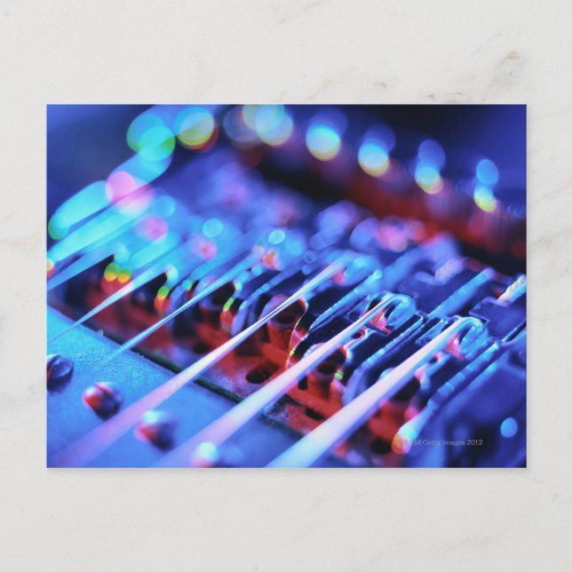 Electric Guitar Bridge Postcard (Front)