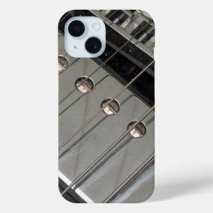 Electric Guitar Bridge, Strings iPhone 15 Case