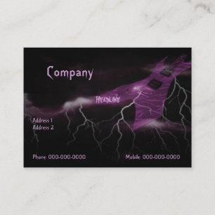 Electric Guitar Business Card