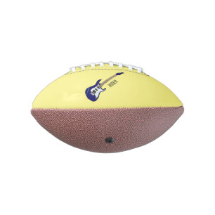 Electric guitar cartoon illustration football