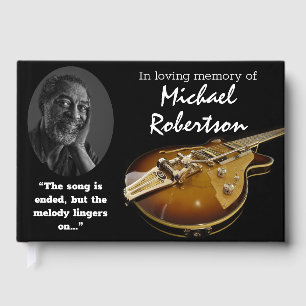 Electric Guitar Celebration of Life Guest Book