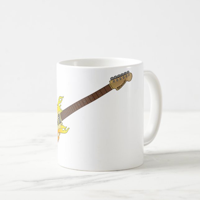Electric Guitar Coffee Mug (Front Right)