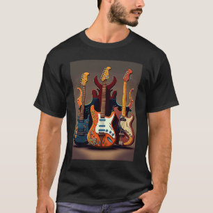 Electric Guitar Collection Cool Electric Guitars F T-Shirt