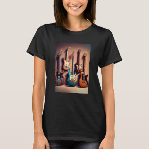 Electric Guitar Collection Cool Electric Guitars F T-Shirt