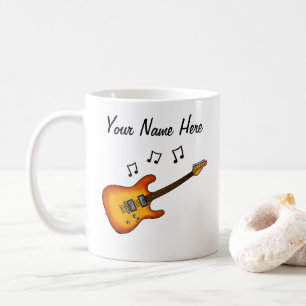 Electric Guitar Custom Mug Guitarist Musician Gift