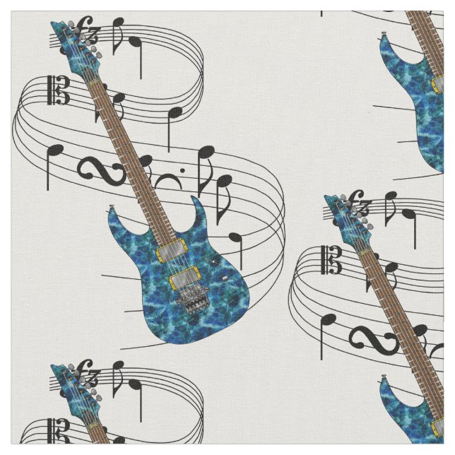 Electric Guitar Fabric (Close Up)