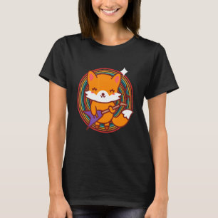 Electric Guitar Fox for Guitarist Music Artist T-Shirt