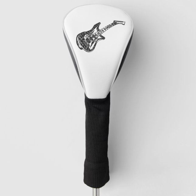 Electric Guitar Golf Head Cover (Front)