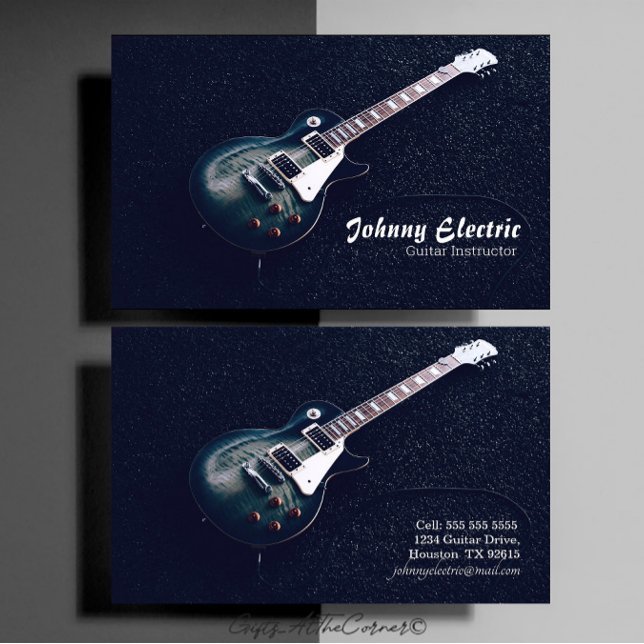 Electric Guitar Instructor Business Card (Creator Uploaded)