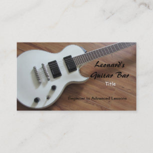 Electric Guitar - Lessons Business Card