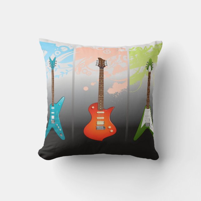 Electric Guitar Lovers Dream Cushion (Front)